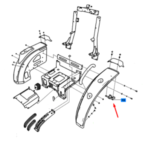 Suporte - Protetor Paralama-Trg870