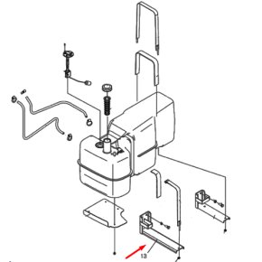 Suporte - Tanque Frontal-Trg040
