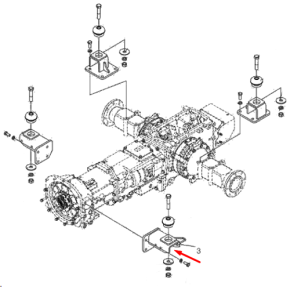 Suporte - Cab Frontal Mtg(Le)-Trg840
