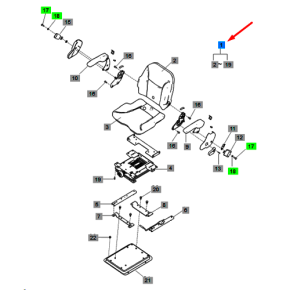 Assento + Cinto - Conjunto Wc(Couro)-Trg