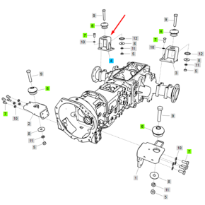 Suporte Traseiro Lado Direito-Trg840