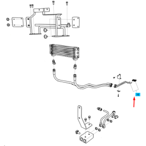 Tubo - Conjunto Cooler Out-Mec-G640