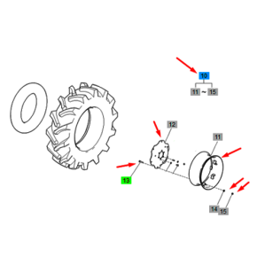 Wheel Assy-W10X24-Trg490