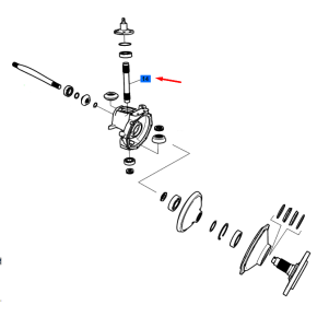 Eixo-King Pin Pinion-Trg400