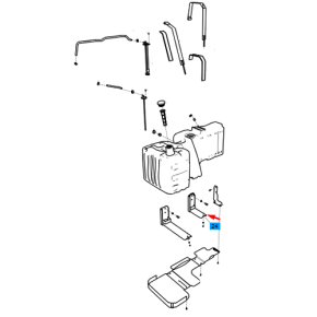 Suporte-Rr-Fuel Tank-Main-H-Trg040
