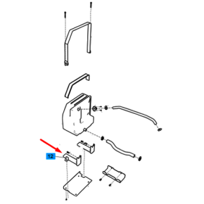 Suporte-Fr-Fuel Tank-Sub-H-Trg040
