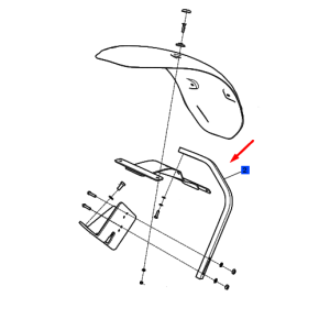 Suporte-Front-Mud Guard-Lsmb-Trg490