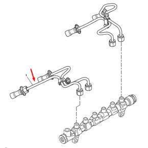 Pipe - Fuel Inj No 1 Cyl-Pks