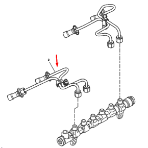 Pipe - Fuel Inj No 2 Cyl-Pks