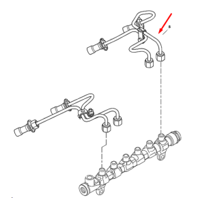 Pipe - Fuel Inj No 4 Cyl-Pks