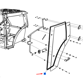 Vedação Weather Strip-Door-H-Trg862