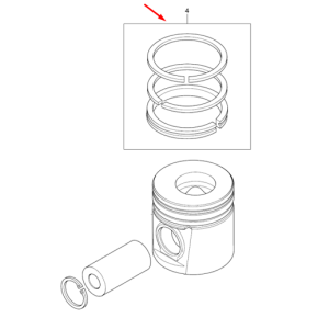 Piston Ring Kit - Oversize-Pks
