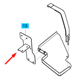 Bracket-Front Step-R65-Cab-Trg
