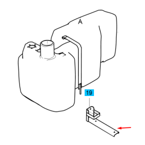 Bracket-Tank Rear-Trg040