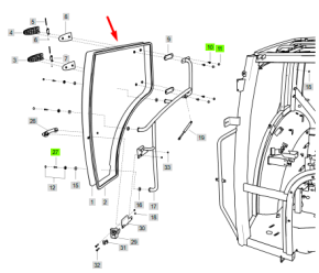 Vidro LS Da Porta Direita