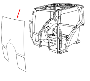 Vidro LS Dianteiro Superior TRG863 