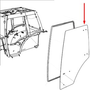 Vidro LS Porta Esquerda TRG862